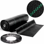 Agrotkanina ogrodowa 1,6 m x 50 m 70 g/m2 + 50 szpilek Plonos - czarna