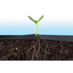 Agrowłóknina ogrodowa 1,6 m x 50 m 90 g/m2 + 100 szpilek Plonos - czarna