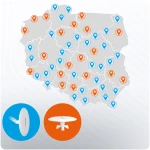 Antena wewnętrzna zewnętrzna TV ultra HD 4K Berdsen BD-955 biała