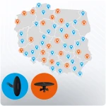 Antena wewnętrzna zewnętrzna TV ultra HD 4K Berdsen BD-955 czarna