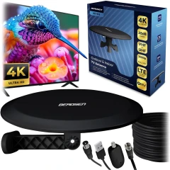 Antena wewnętrzna zewnętrzna TV ultra HD 4K Berdsen BD-955 czarna