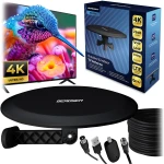 Antena wewnętrzna zewnętrzna TV ultra HD 4K Berdsen BD-955 czarna