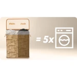 Bambusowy kosz na pranie bieliznę z pokrywą 100 l Massido