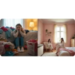 Bambusowy kosz na pranie bieliznę z pokrywą 100 l Massido