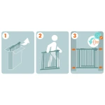 Barierka bramka zabezpieczająca czarna Nukido 718200