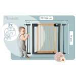 Barierka bramka zabezpieczająca czarna Nukido 718200