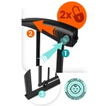 Barierka bramka zabezpieczająca czarna Nukido 718300