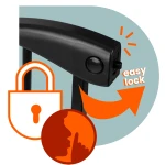 Barierka bramka zabezpieczająca czarna Nukido 718300