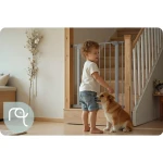 Barierka bramka zabezpieczająca szara Nukido 718301