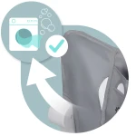 Barierka ochronna do łóżka zabezpieczająca bramka blokada 200 cm Nukido szara