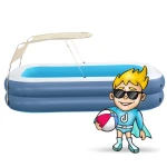 Basen dmuchany rodzinny z daszkiem 254 x 174 x 140 cm Bestway 54449