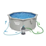 Basen ogrodowy panelowy całoroczny 305 x 122 cm 13w1 Bestawy 56566