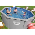Basen ogrodowy panelowy całoroczny 366 x 122 cm 13w1 Bestawy 56574
