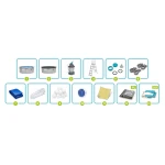 Basen ogrodowy panelowy całoroczny 366 x 122 cm 13w1 Bestawy 56574