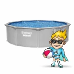  Basen ogrodowy panelowy całoroczny 457 x 122 cm 13w1 Bestawy 56384