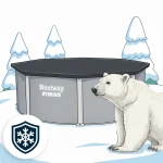 Basen ogrodowy panelowy całoroczny 732 x 132 cm 13w1 Bestawy 561RP