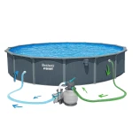 Basen ogrodowy panelowy całoroczny 732 x 132 cm 13w1 Bestawy 561RP