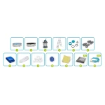 Basen ogrodowy panelowy całoroczny 500x366x122 cm 13w1 Bestawy 56586