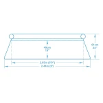 Basen ogrodowy rozporowy 244 x 61 cm 9w1 Bestway 57450