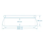 Basen ogrodowy rozporowy 366 x 76 cm Bestway 57273