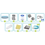 Basen ogrodowy rozporowy 396 x 84 cm 9w1 Bestway 57376N