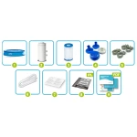 Basen ogrodowy rozporowy 457 x 84 cm 9w1 INTEX 28158