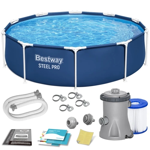 Basen ogrodowy stelażowy 305 x 76 cm 8w1 Bestway 56679