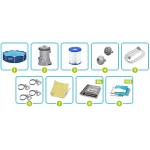 Basen ogrodowy stelażowy 305 x 76 cm 8w1 Bestway 56679