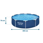 Basen ogrodowy stelażowy 305 x 76 cm 8w1 Bestway 56679