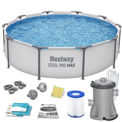 Basen ogrodowy stelażowy 305 x 76 cm 9w1 Bestway 56408