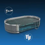 Basen ogrodowy stelażowy 305 x 200 x 84 cm 10w1 Bestway 5614A