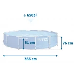 Basen ogrodowy stelażowy 366 x 76 cm 6w1 INTEX 28210
