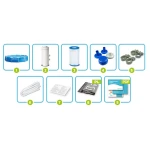 Basen ogrodowy stelażowy 366 x 76 cm 9w1 INTEX 28212