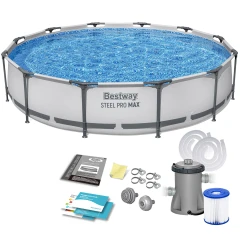 Basen ogrodowy stelażowy 366 x 76 cm 9w1 Bestway 56416