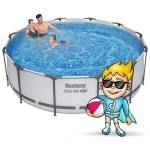 Basen ogrodowy stelażowy 366 x 100 cm 17w1 Bestway 56418