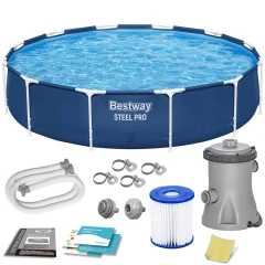 Basen ogrodowy stelażowy 366 x 76 cm 7w1 Bestway 56681