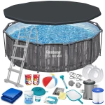 Basen ogrodowy stelażowy 366 x 100 cm 18w1 Bestway 5614X