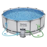 Basen ogrodowy stelażowy 366 x 122 cm 18w1 Bestway 56420 + maszynka do baniek GRATIS