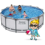 Basen ogrodowy stelażowy 396 x 122 cm 11w1 Bestway 5618W