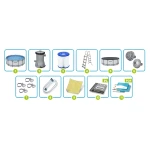 Basen ogrodowy stelażowy 396 x 122 cm 11w1 Bestway 5618W