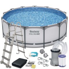 Basen ogrodowy stelażowy 396 x 122 cm 11w1 Bestway 5618W