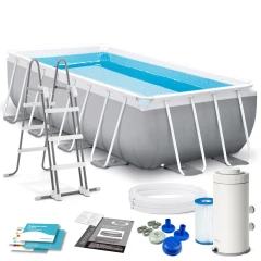 Basen ogrodowy stelażowy 400 x 200 x 100 cm 4w1 INTEX 26788