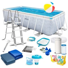 Basen ogrodowy stelażowy 400 x 200 x 100 cm zestaw 18w1 INTEX 26780