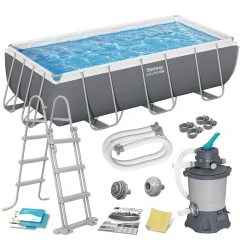 Basen ogrodowy stelażowy 404 x 201 x 100 cm 10w1 56442 Bestway 