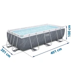 Basen ogrodowy stelażowy 404 x 201 x 100 cm 11w1 Bestway 56721