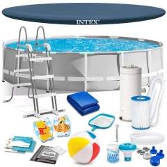 Basen ogrodowy stelażowy 427 x 107 cm 17w1 INTEX 26720