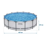 Basen ogrodowy stelażowy 427 x 107 cm 11w1 Bestway 56950