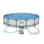 Basen ogrodowy stelażowy 427 x 84 cm 17w1 Bestway 56595