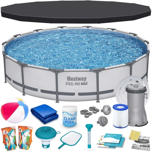 Basen ogrodowy stelażowy 427 x 84 cm 17w1 Bestway 56595