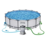 Basen ogrodowy stelażowy 427 x 107 cm 19w1 Bestway 56950